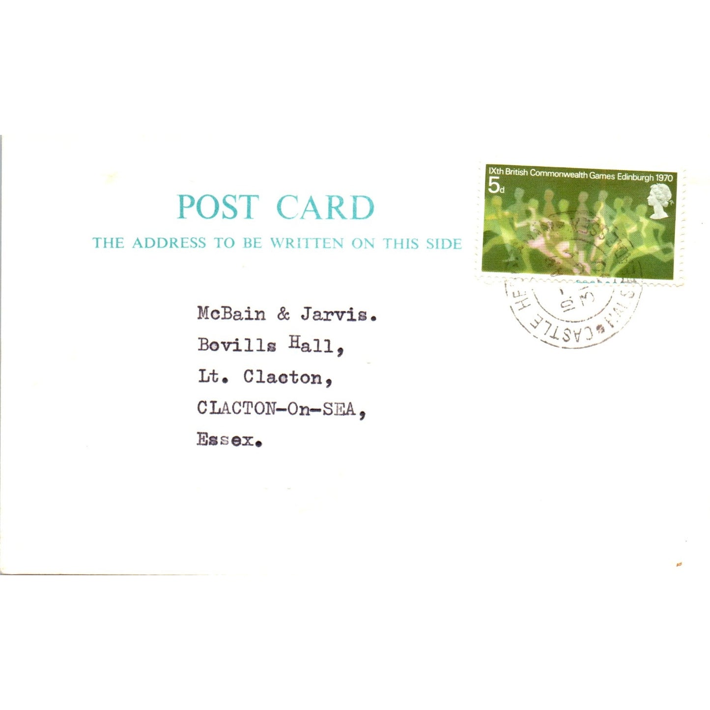 1970 G.L. Letch Sible Hedingham Halstead Essex Postal Mailing Card PE6