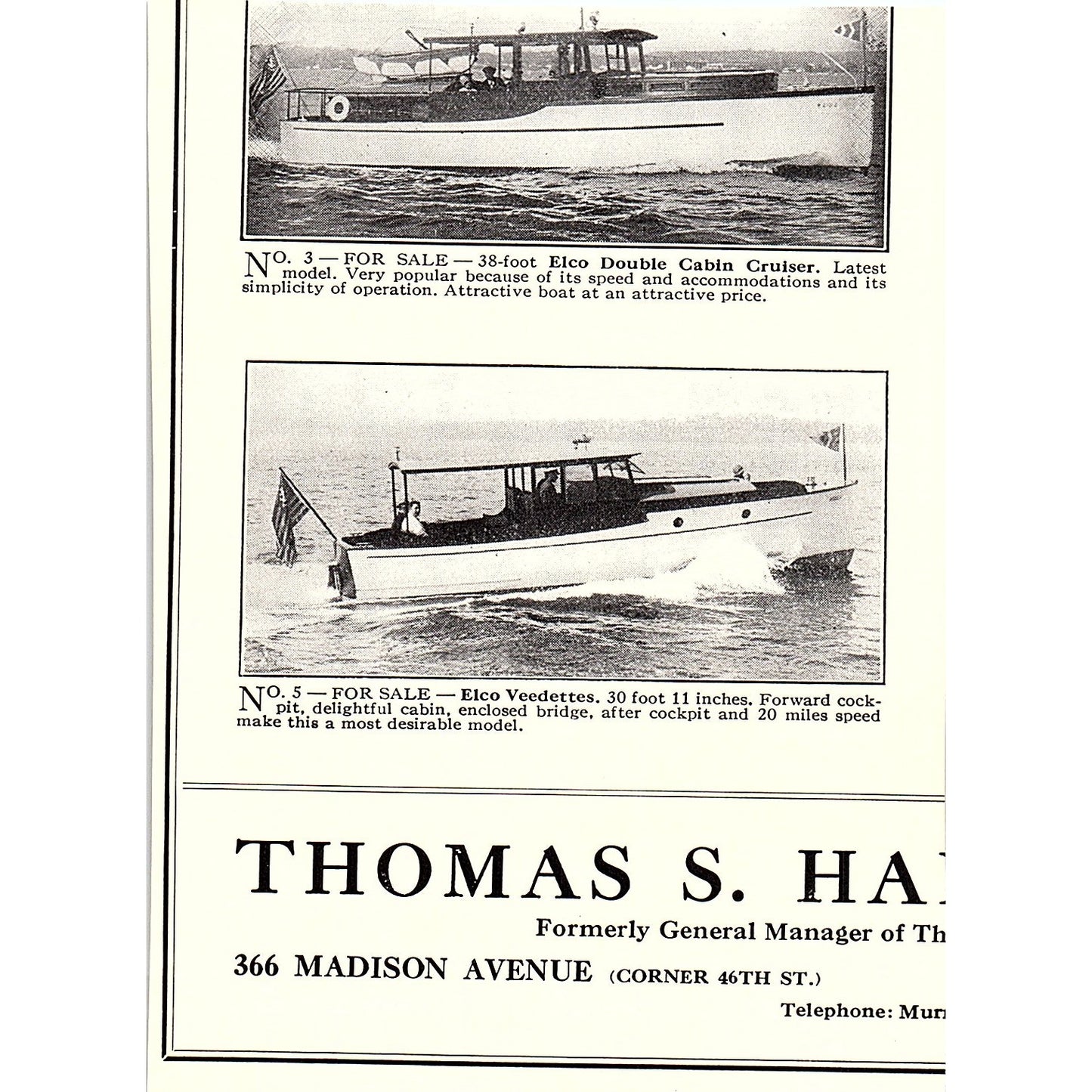 Francis B. Cooke Cruising Chats New York City 1932 Ad AG2-M17