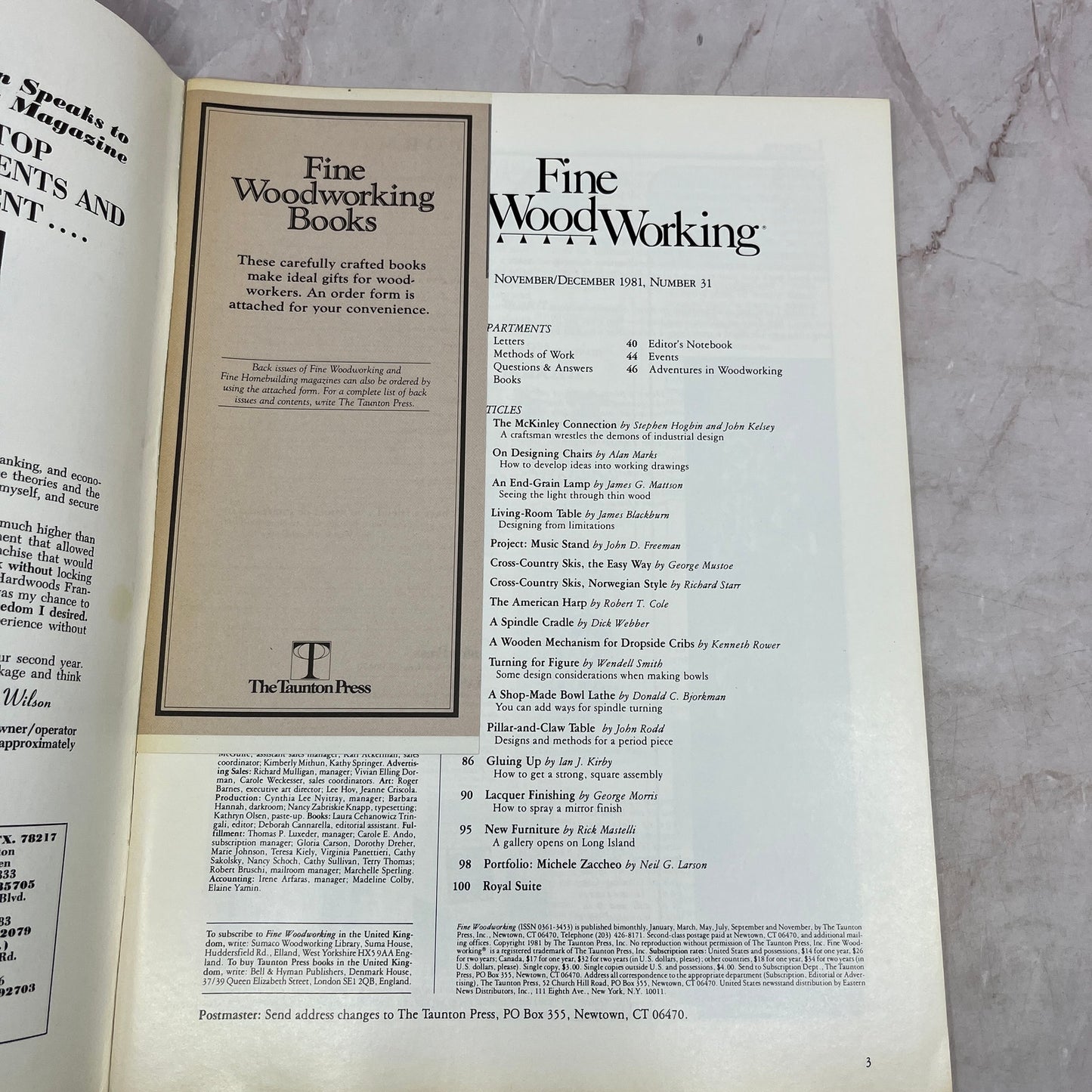 Gluing Up - Nov/Dec 1981 No 31 - Taunton's Fine Woodworking Magazine M33