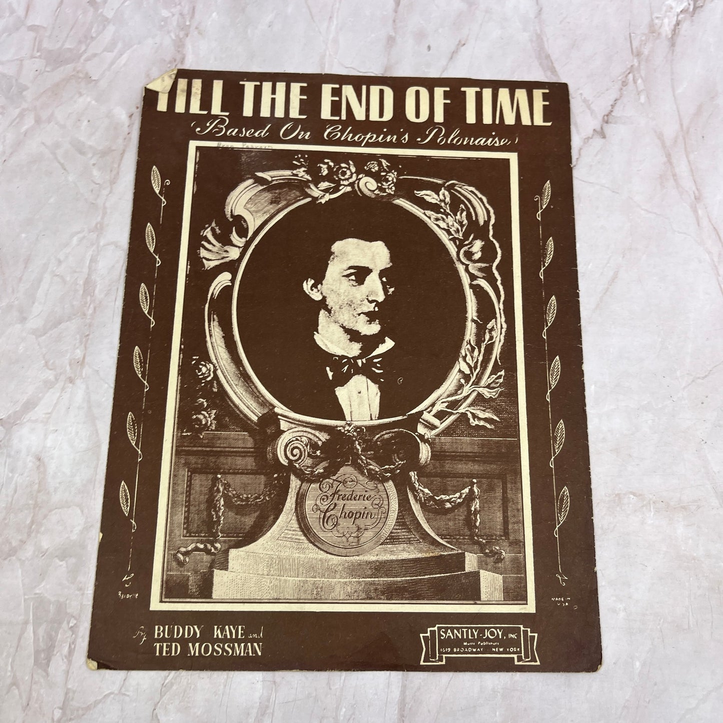Till the End of Time Based on Chopin's Polonaise Antique Sheet Music Ti5