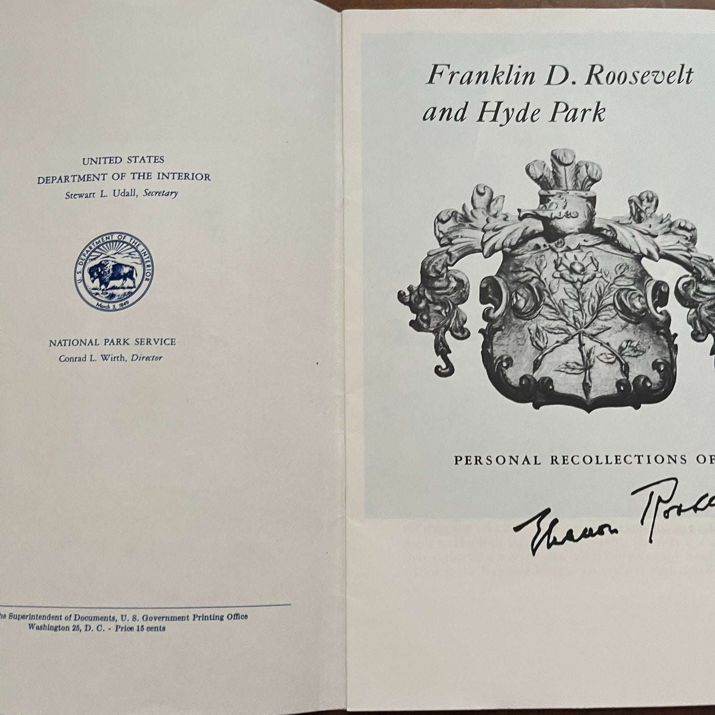 Franklin D Roosevelt and Hyde Park Travel Booklet TH2-TB5