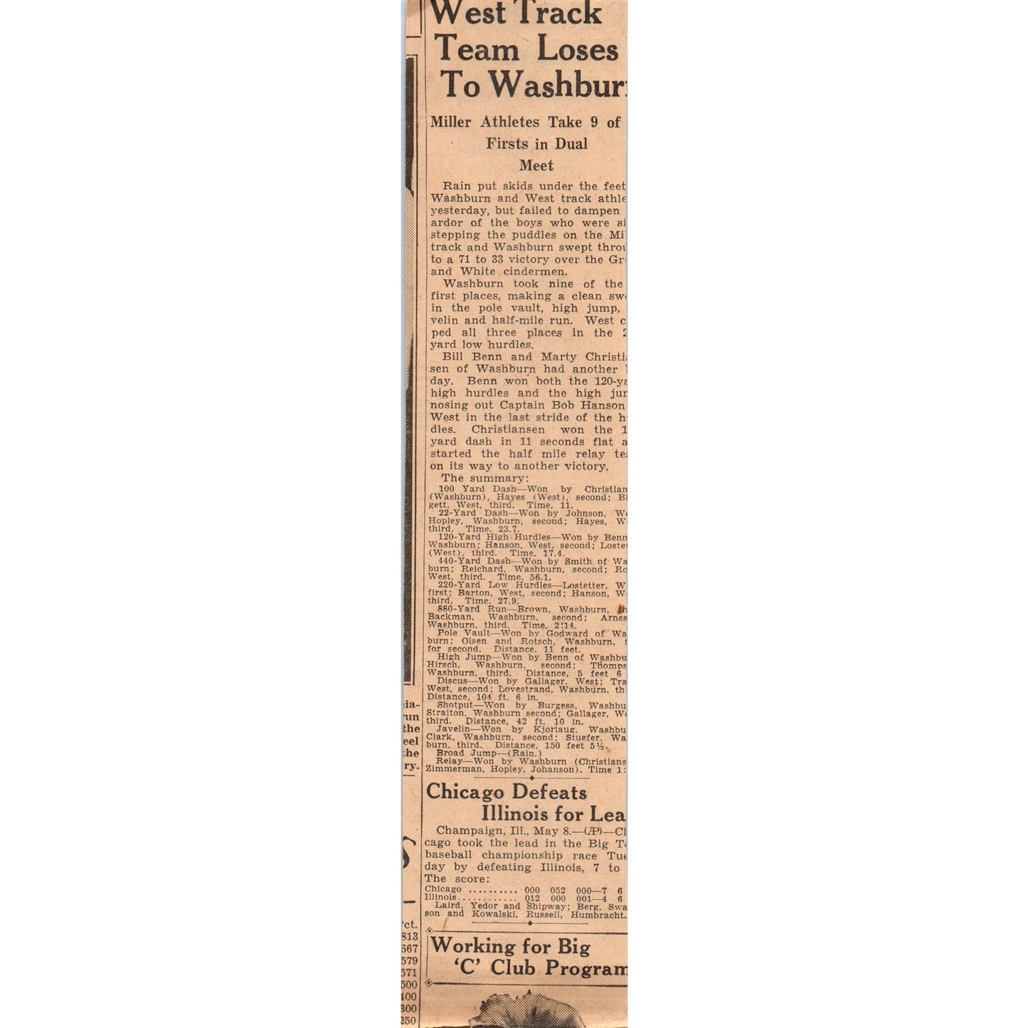 Baseball Phil Collins Traded to Cardinals 1935 Minneapolis Journal Article AE7N4
