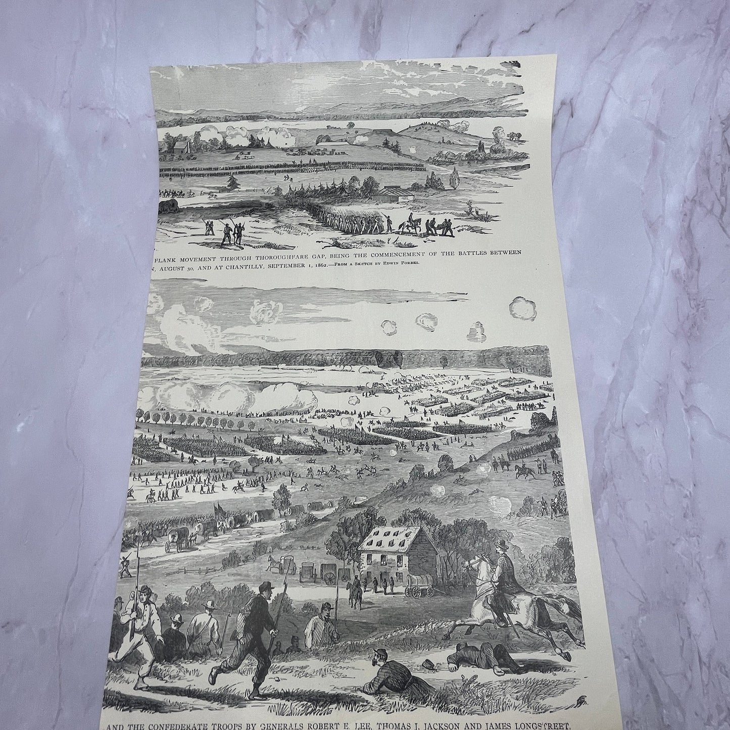 White House Landing Pamunkey River VA Grand Depot 1890s Engraving V14-6