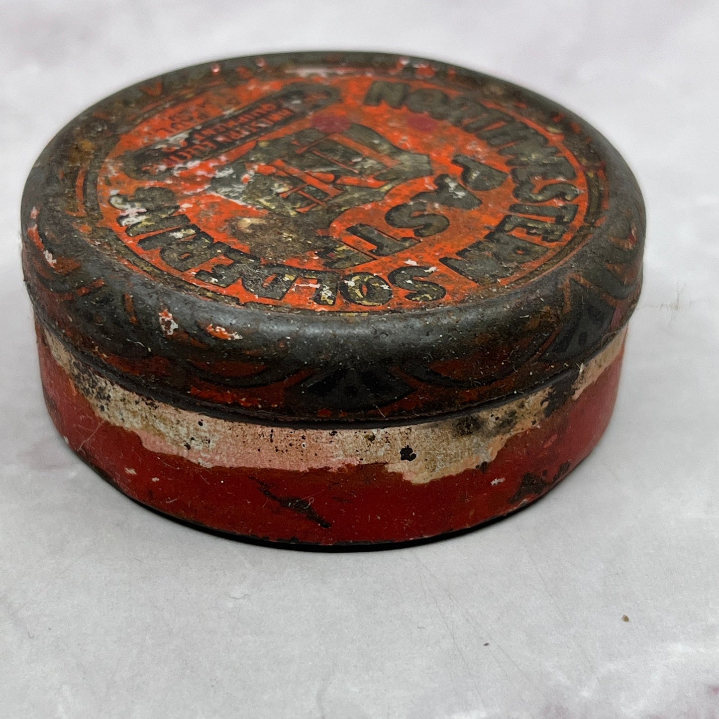 Antique Northwestern Electric Equipment Co Soldering Paste Tin St Paul MN SC1