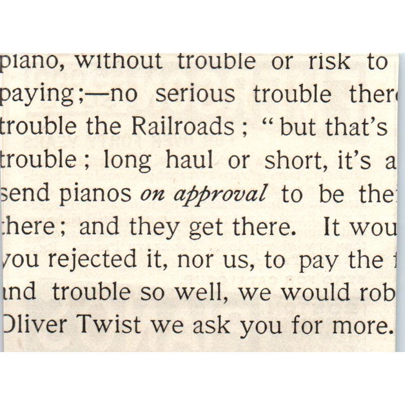 Emerson Pianos Boston MA c1890 Victorian Ad AE8-CH10
