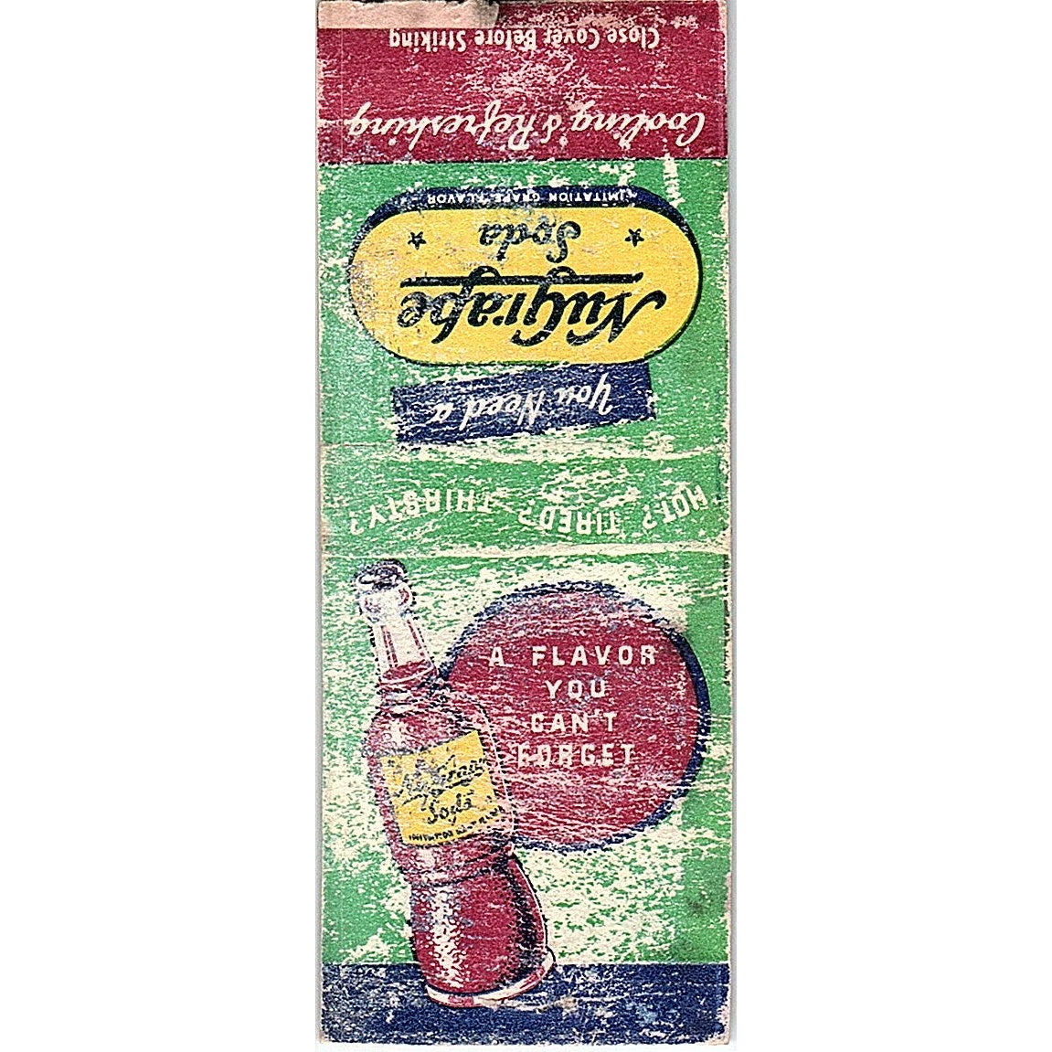 NuGrape Soda Vintage Matchbook Cover SC7-Y8