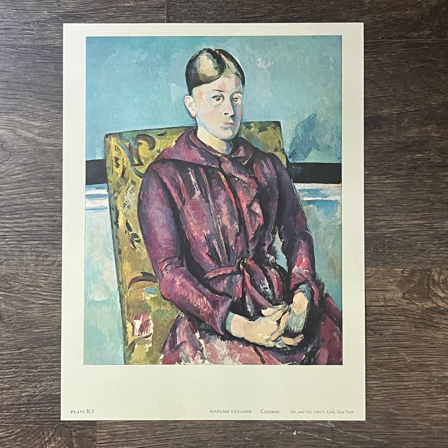 Madame Cézanne Portrait - Cézanne Vintage Art Print 9x12 V6