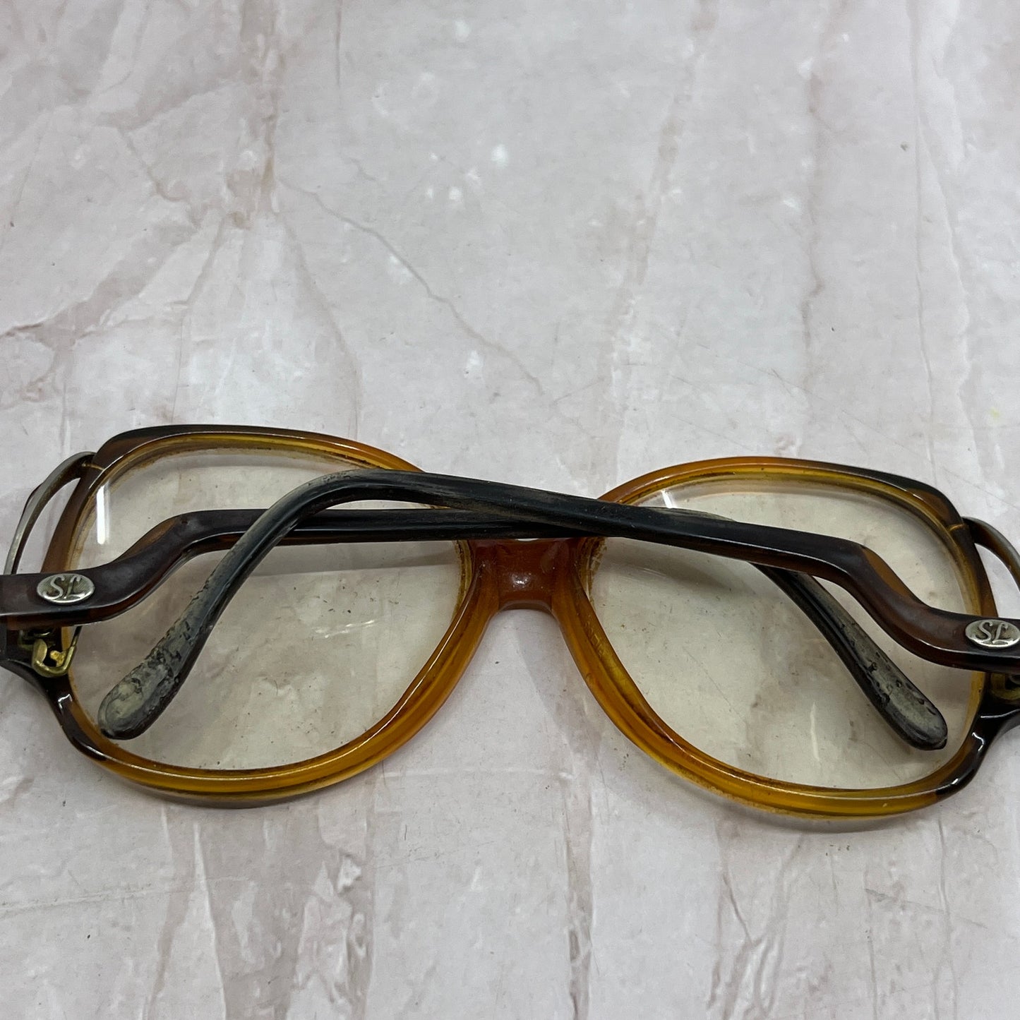 Retro Drop Arm Sophia Loren Brown Acrylic Sunglasses Eyeglasses Frames TG7-G1-1
