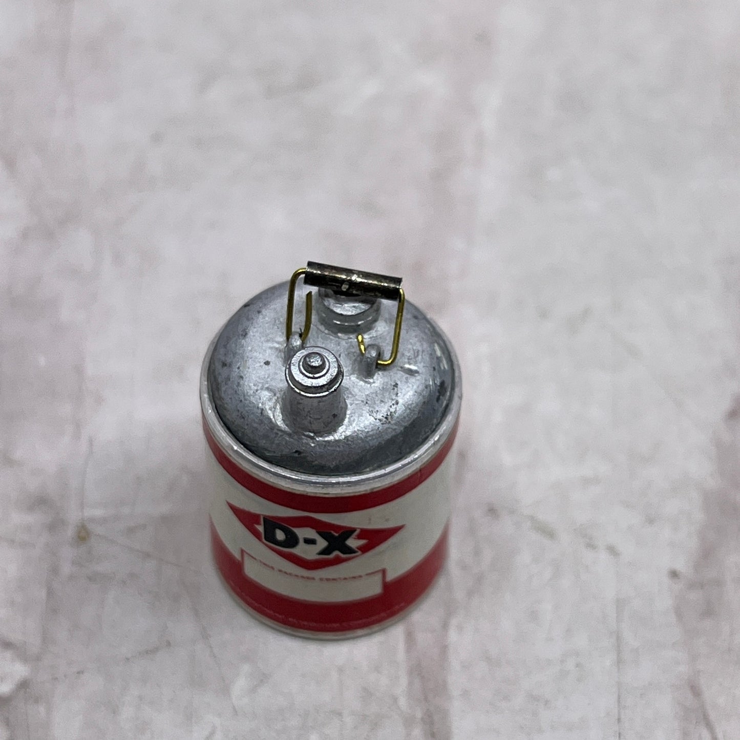 Vintage Miniature Metal D-X Motor Oil Can Model Toy SF5