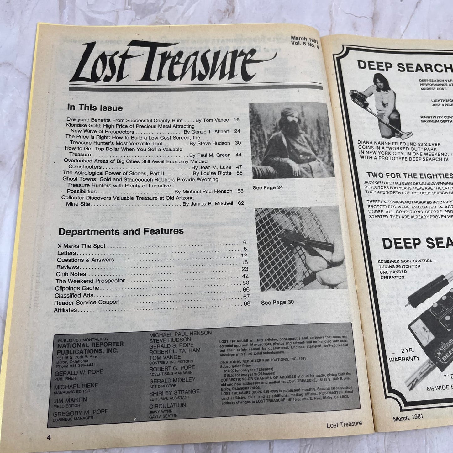 1981 March - Lost Treasure Magazine - Treasure Hunting Gold Prospecting M15