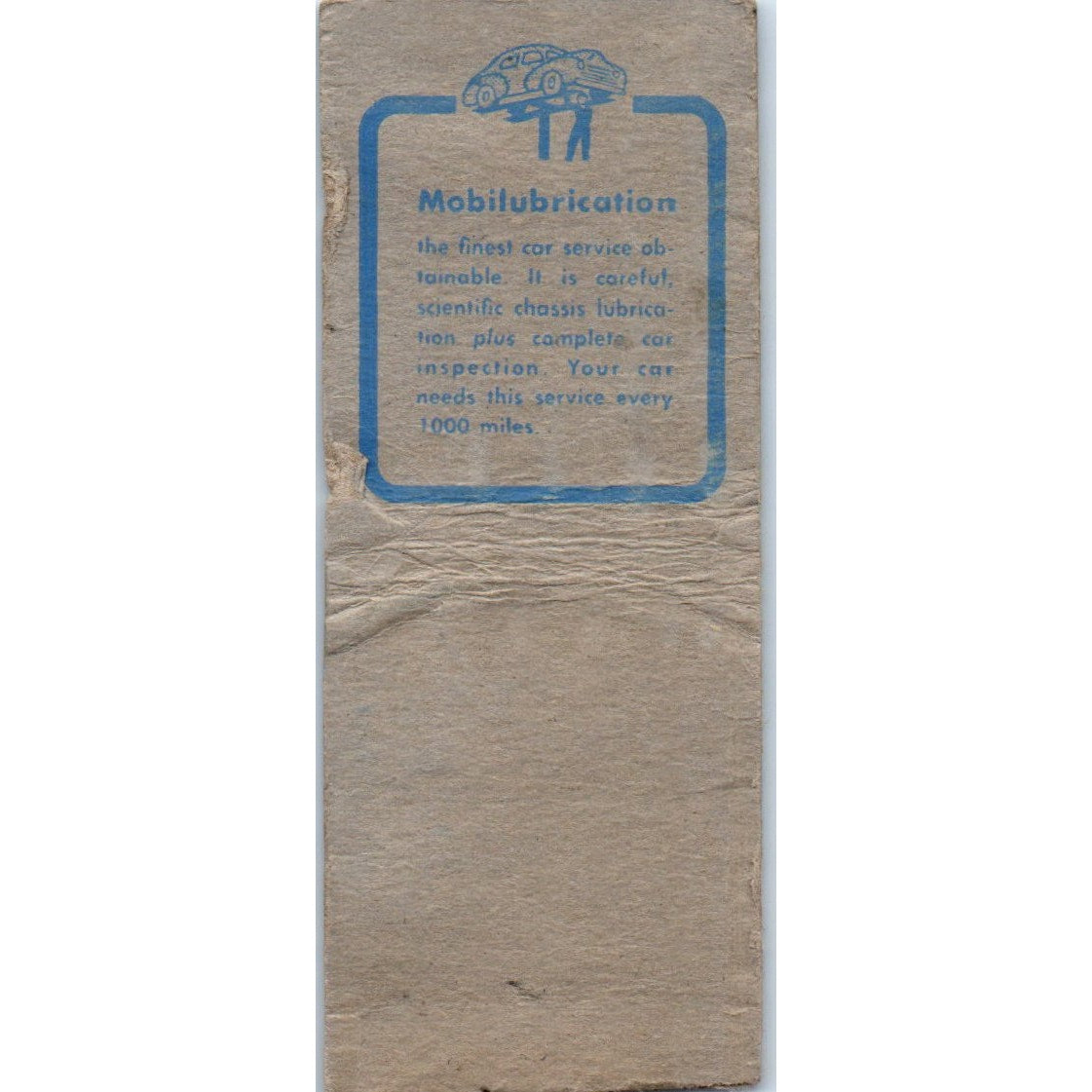 Pines Super Service Chubb's Greenwood WI Mobiloil Vintage Matchbook Cover SF4-Y8