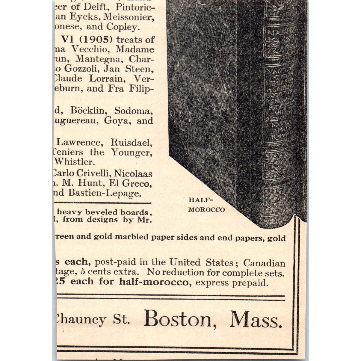I.P. Frink Picture Framing New York 1908 Victorian Ad AB8-MA10