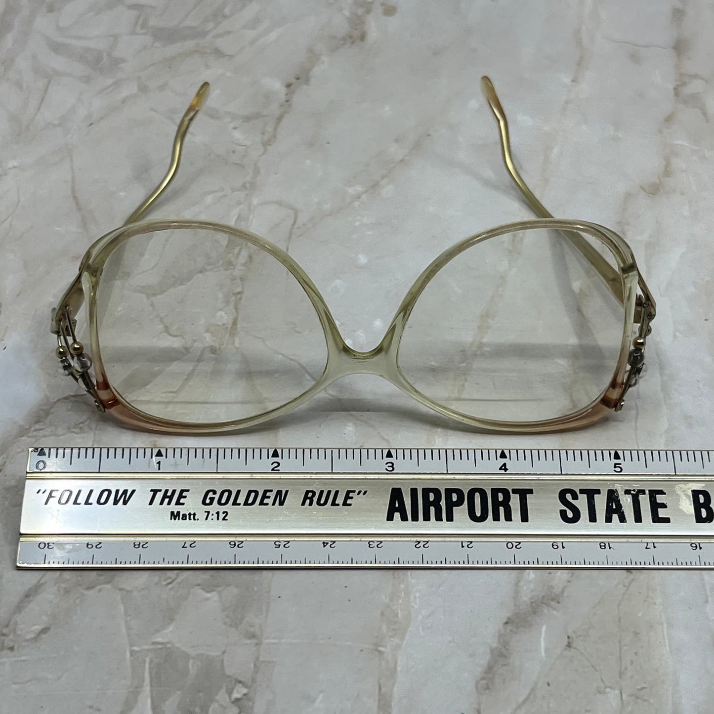 Retro Women’s Albert Nipon Lace Beaded Oversize Sunglasses Eyeglasses TD7-G9-4