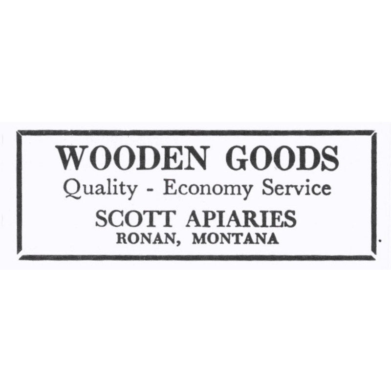Scott Apiaries Wooden Goods Ronan MT 1964 Magazine Ad AK6-S15