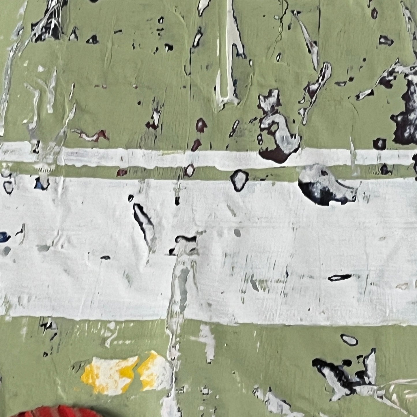 Original Mixed Media Modern Art Collage Painting 11x14 "Matrix"