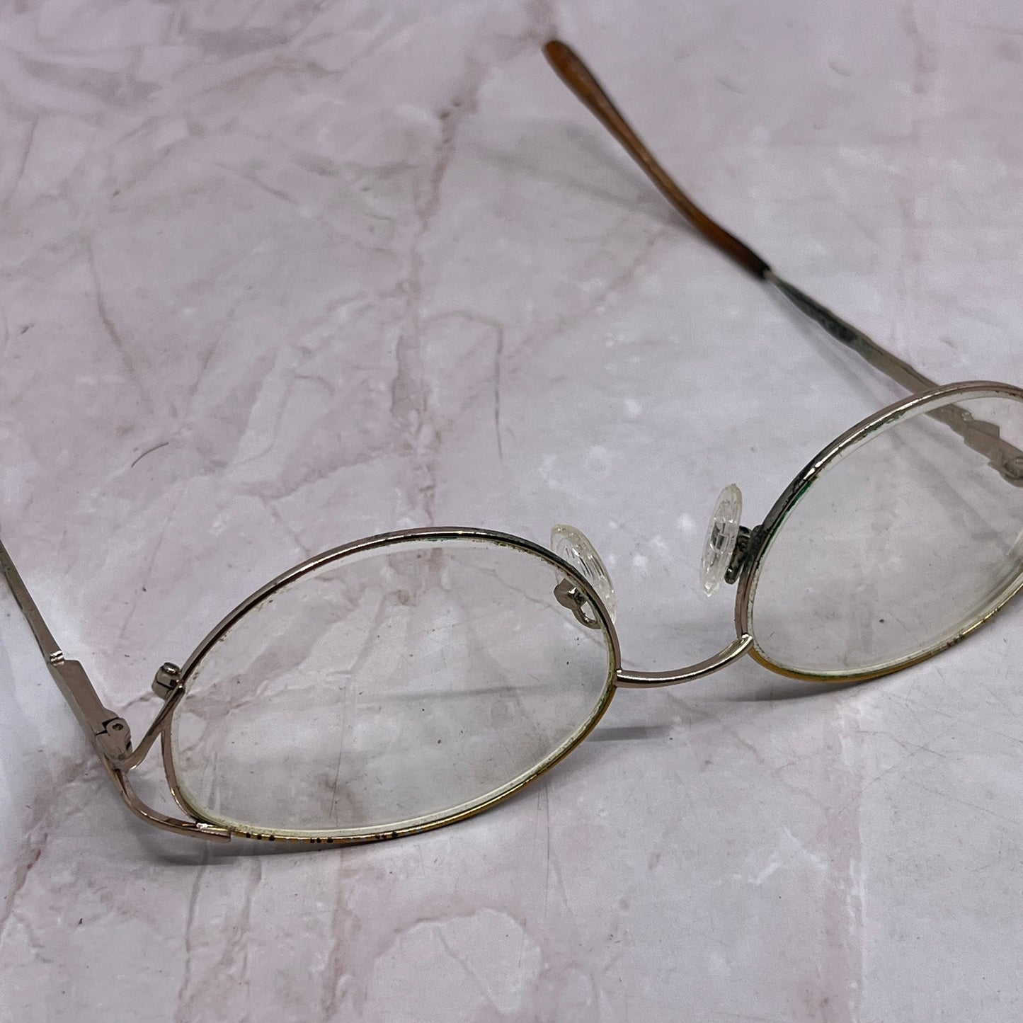 Retro Oval Enamel Women's Wire Rim Glasses Eyeglasses Frames TF4-G1-1