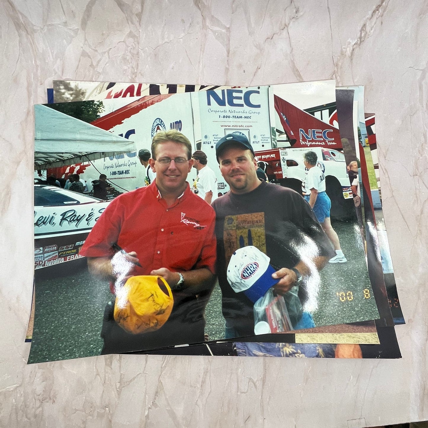 c2000 Lot of 7 Car Auto Racing Photos Nascar Formula 1 - 11x14" FL6-2