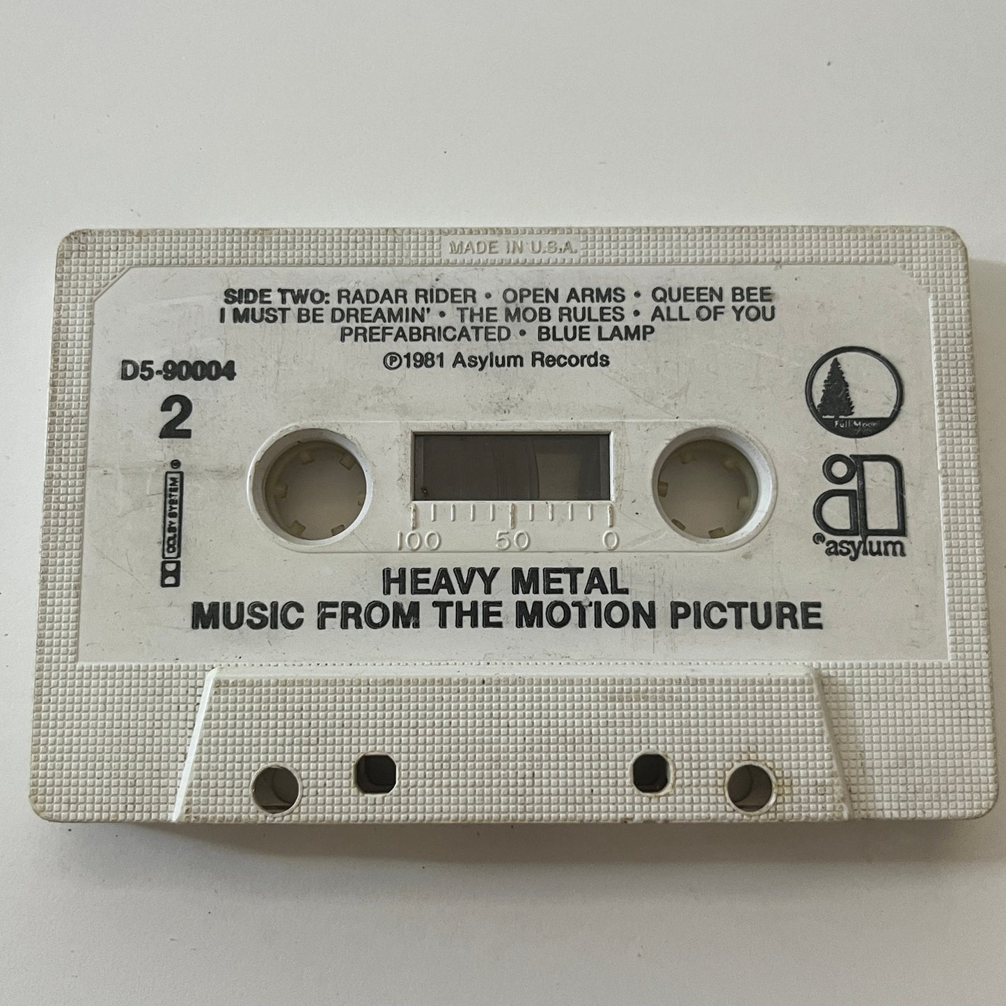 Heavy Metal - Music From The Motion Picture Cassette Tape TB6-OT1