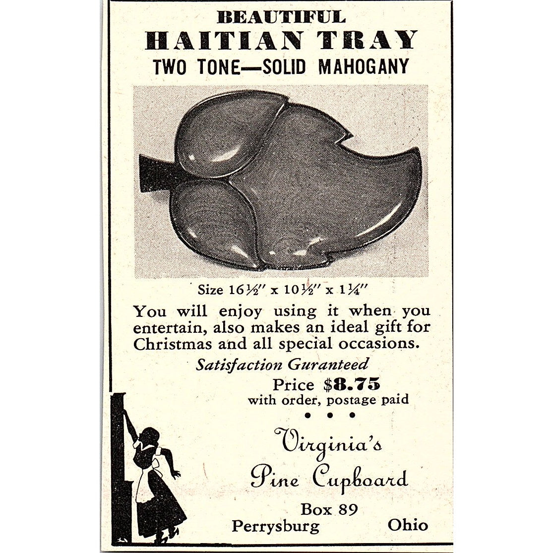 Virginia's Pine Cupboard Perrysburg OH 1952 Yankee Magazine Ad SAG5-M2