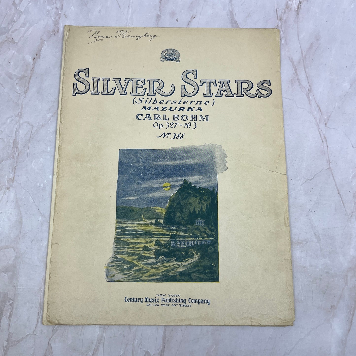 Silver Stars Carl Bohm Op. 327-No.3 Antique Sheet Music Ti5