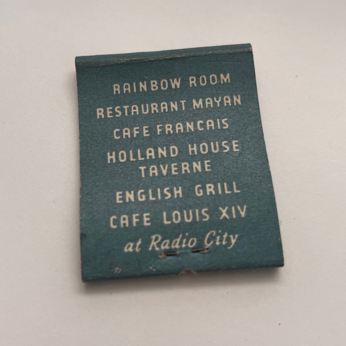 Rockefeller Center Outdoor Ice Skating Pond Vintage Matchbook Cover TB8-MB-6