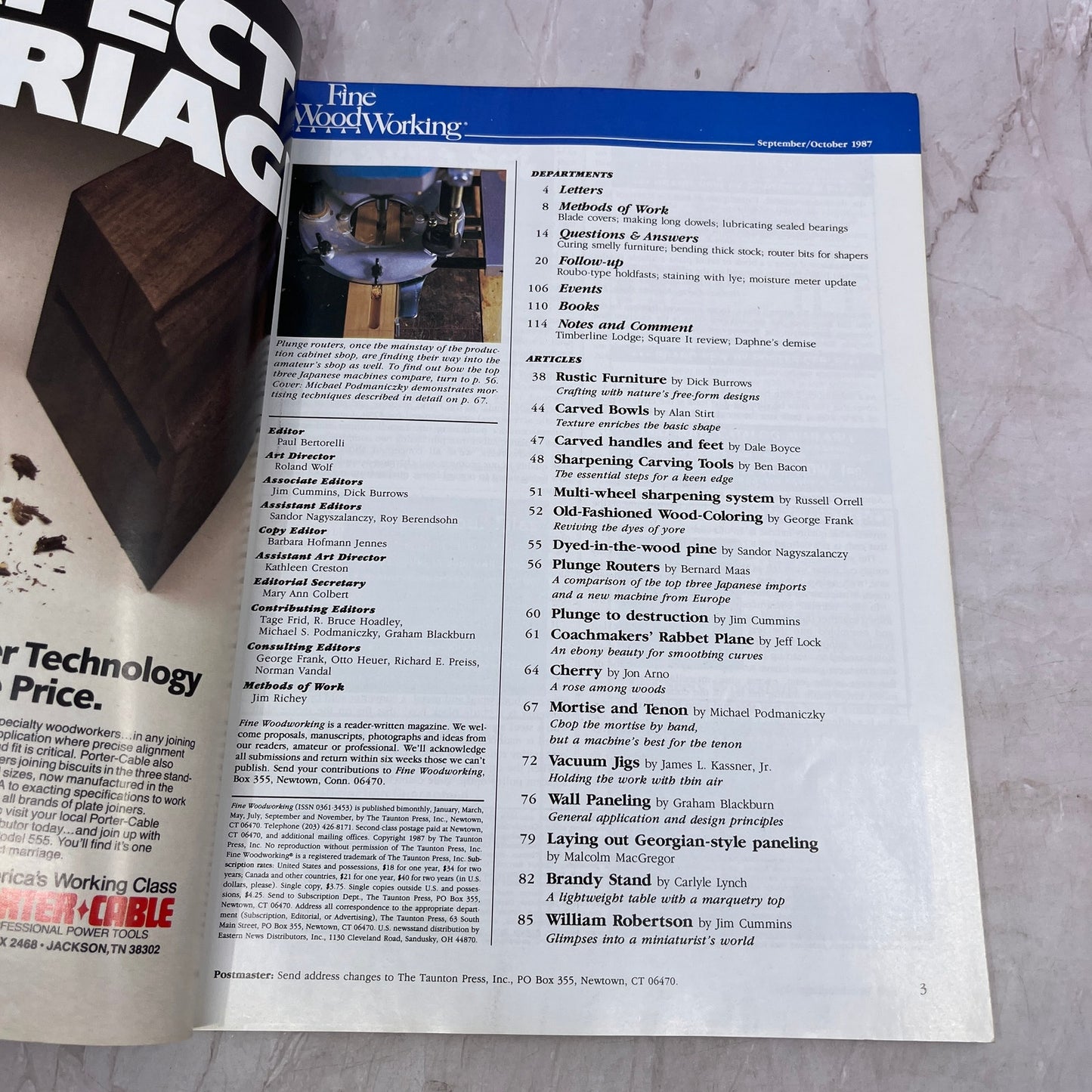 Mortise & Tenon - Sep/Oct 1987 No 66 - Taunton's Fine Woodworking Magazine M32