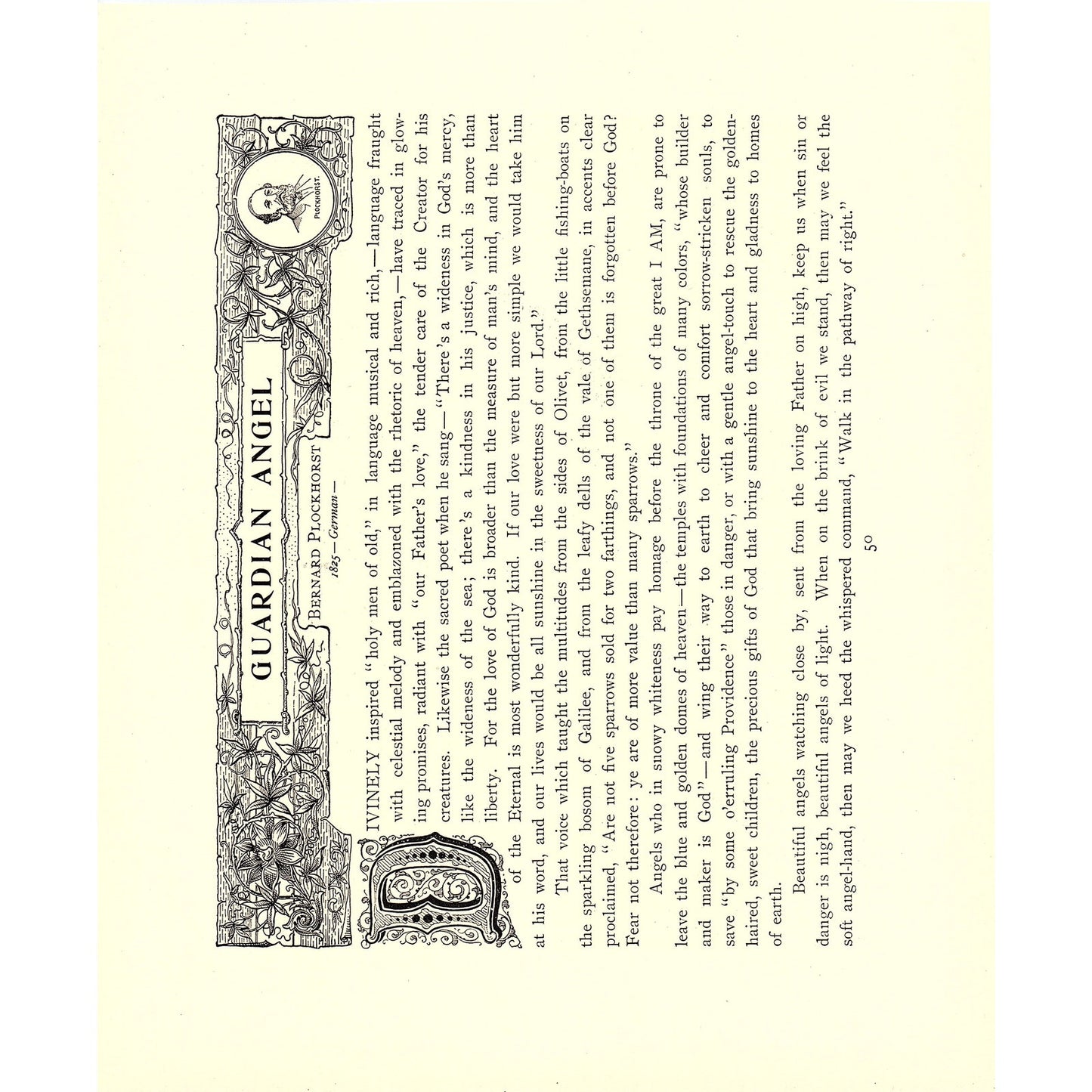 The Good Samaritan - K. Siemenroth - 1898 Litho Art Print D19