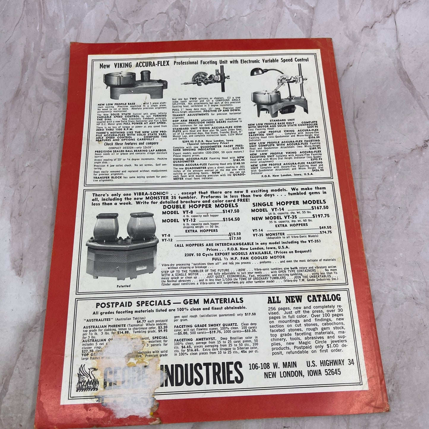 A Ship As Seen From a Pirate's Cave - Lapidary Journal Magazine - Aug 1970 M23