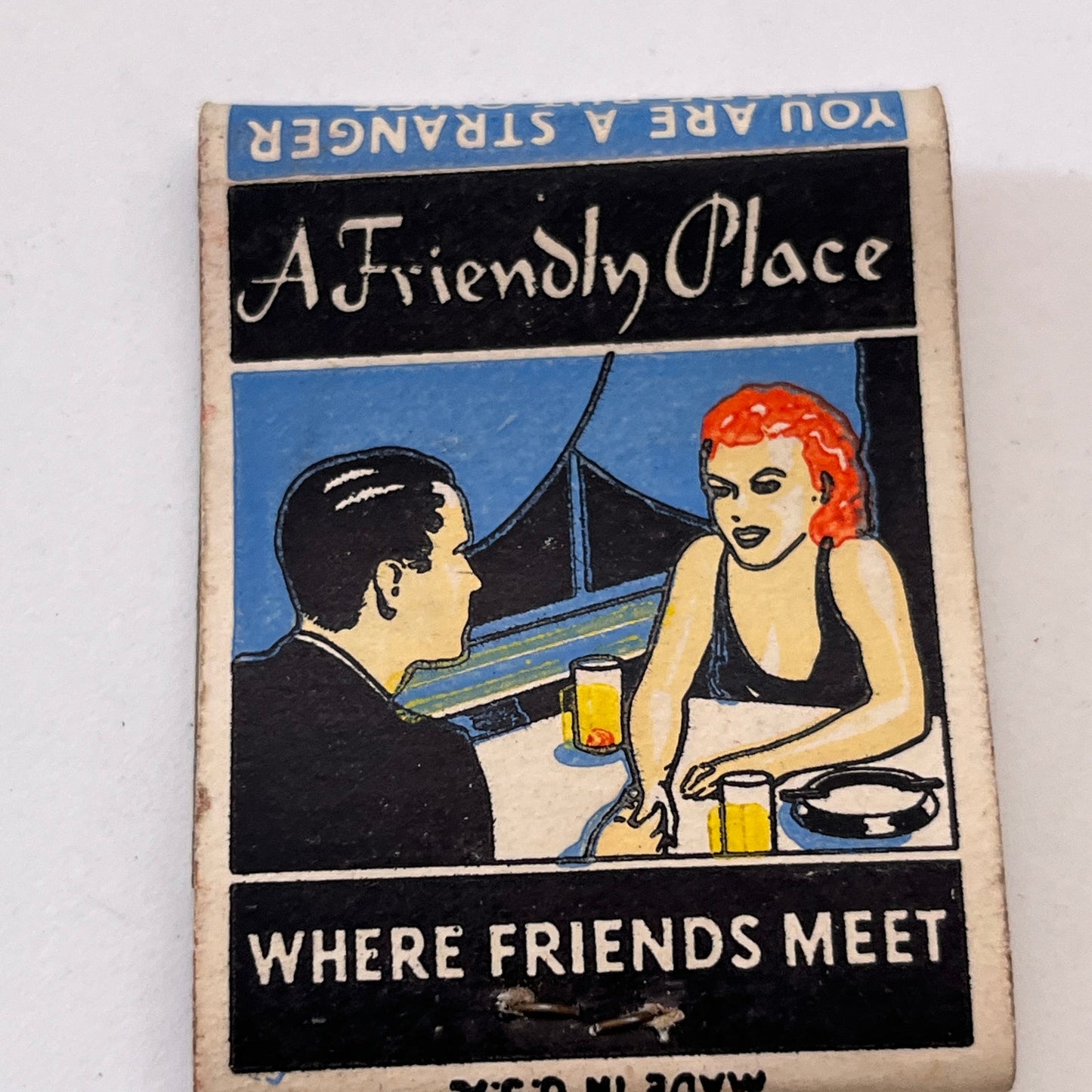 Bohling's 3 Decker Restaurant 1251 6th Ave NY Vintage Matchbook Cover TB8-MB3-7