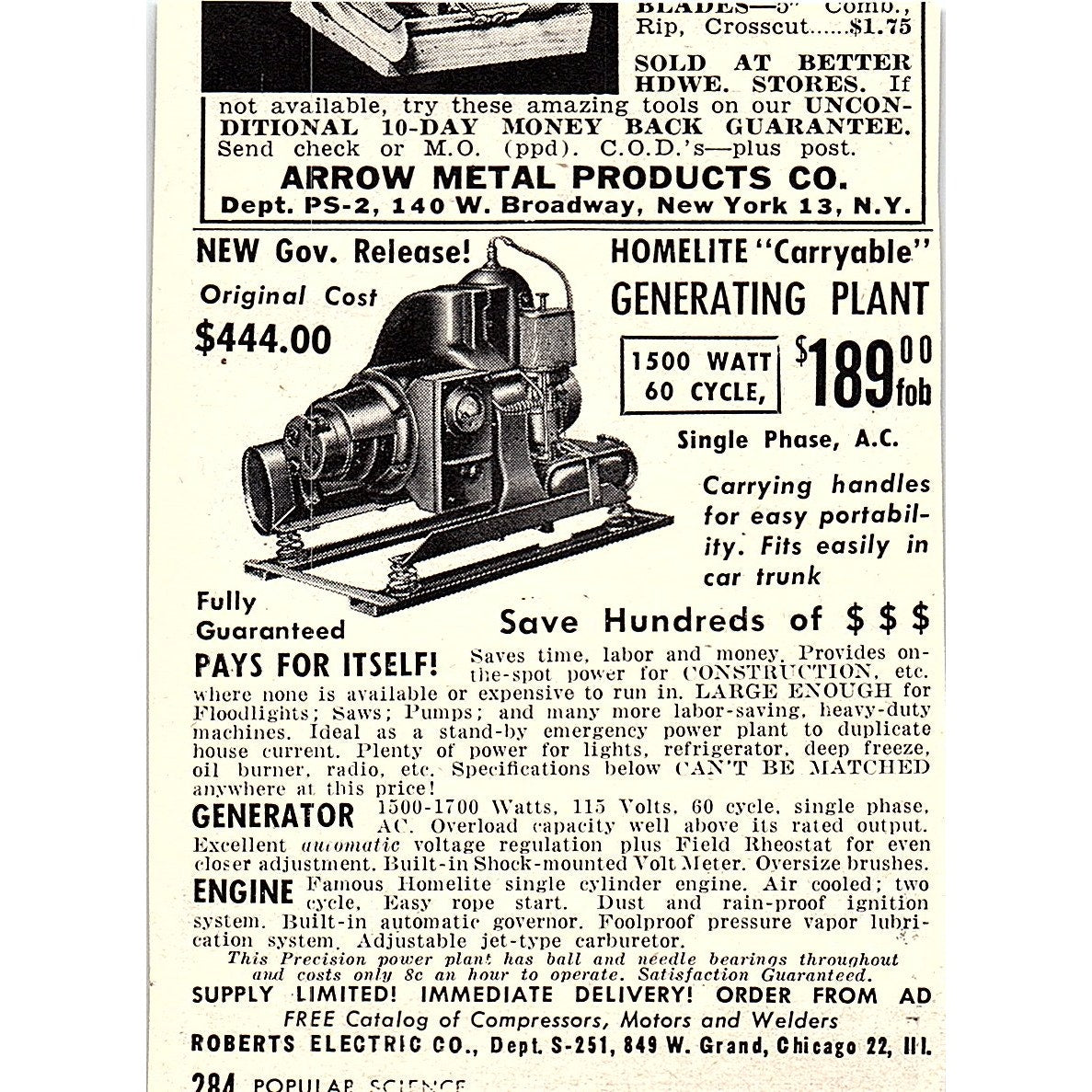 Foley Lawnmower Sharpener - Foley Mfg Co Minneapolis MN 1955 Ad AF9-M1