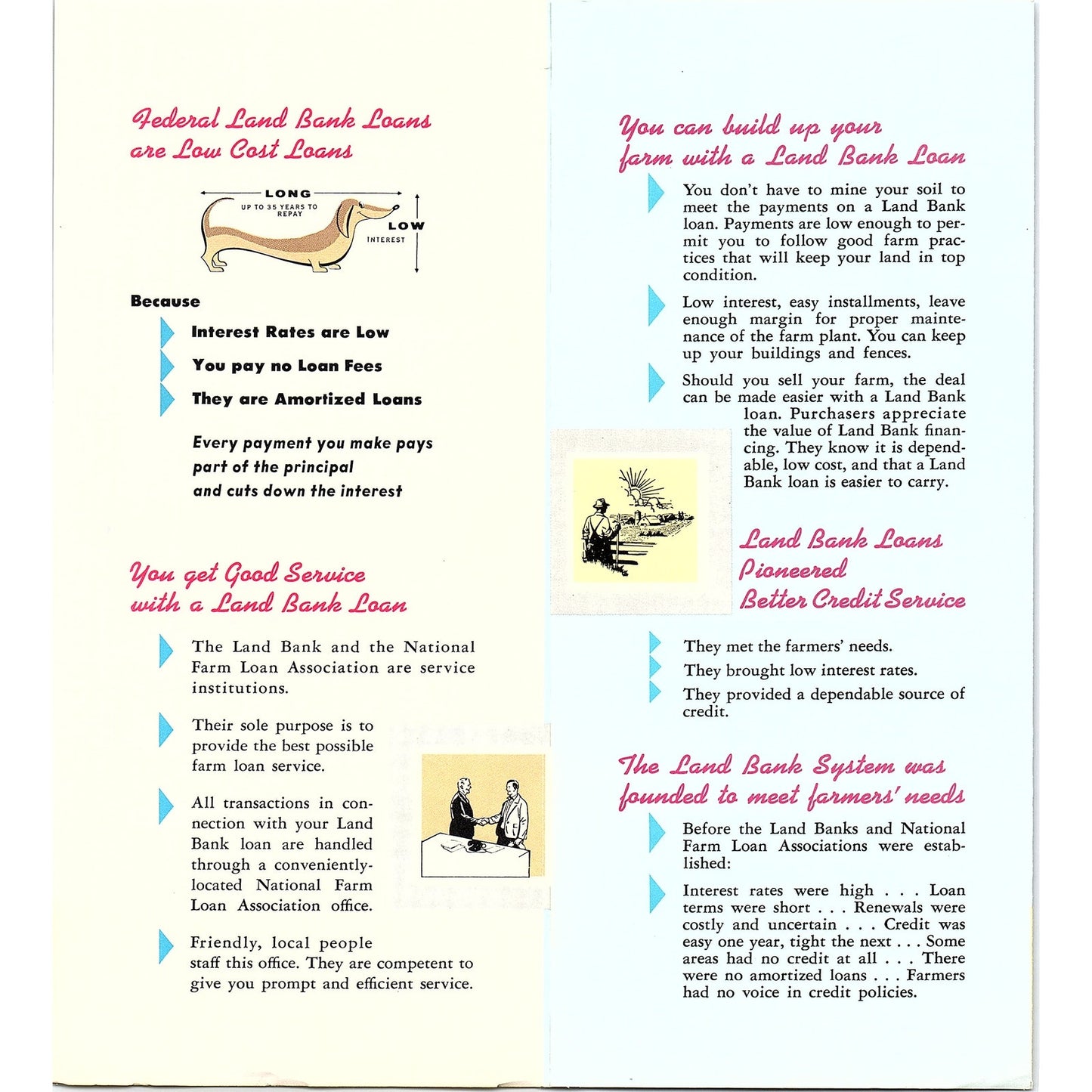 The Federal Land Bank of Omaha 1957 Farming Vintage Brochure AG5-H6