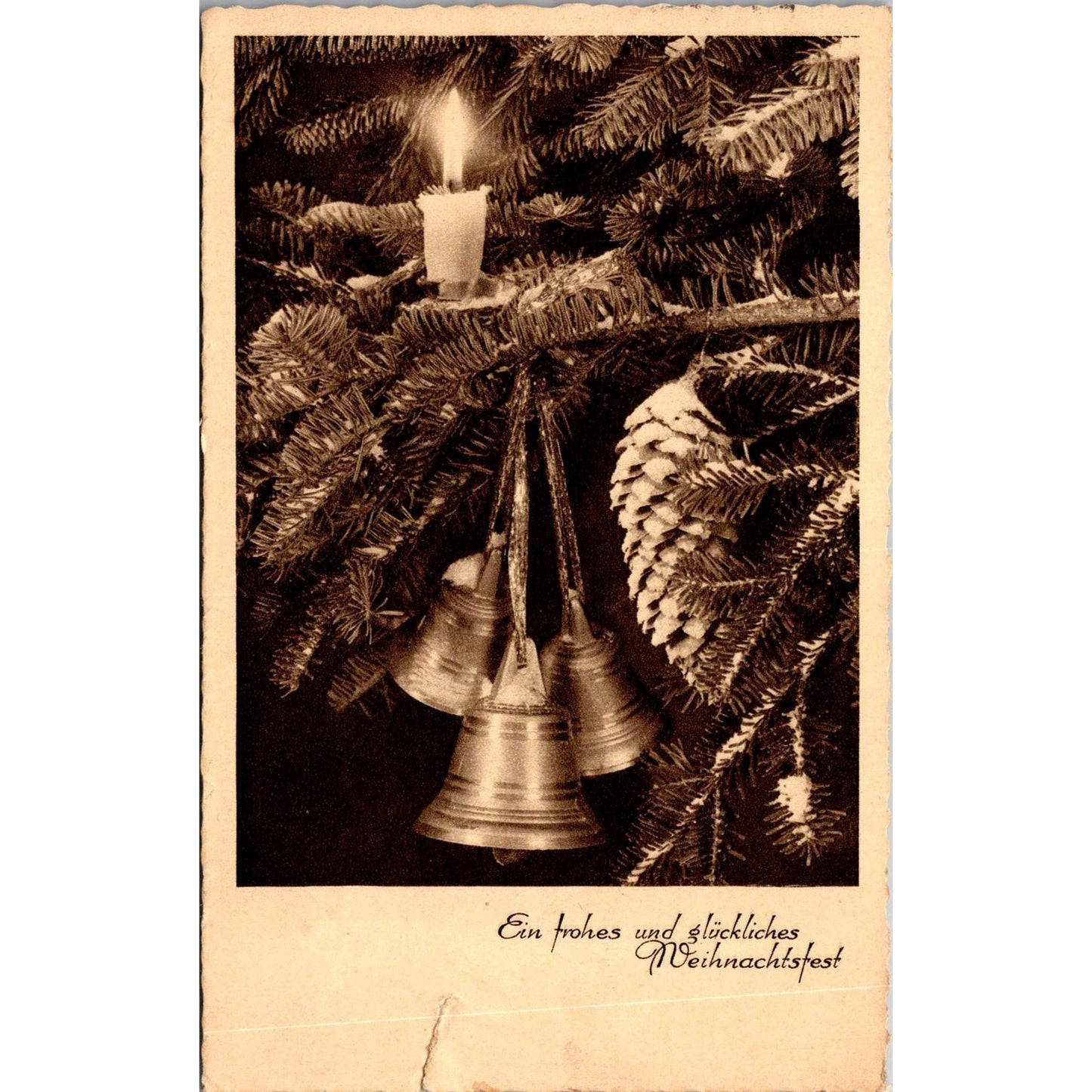 WWII New Year Ein Volk Hilft Sich Selbst 1937 German Reich Postcard TE2-GRQ
