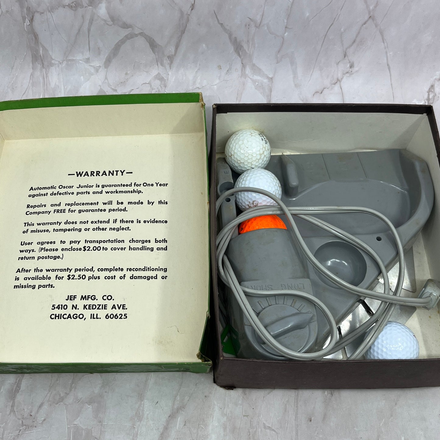 Vtg WORKING Oscar Junior Electronic Putting Partner Auto Return Model Jr 100 TH9