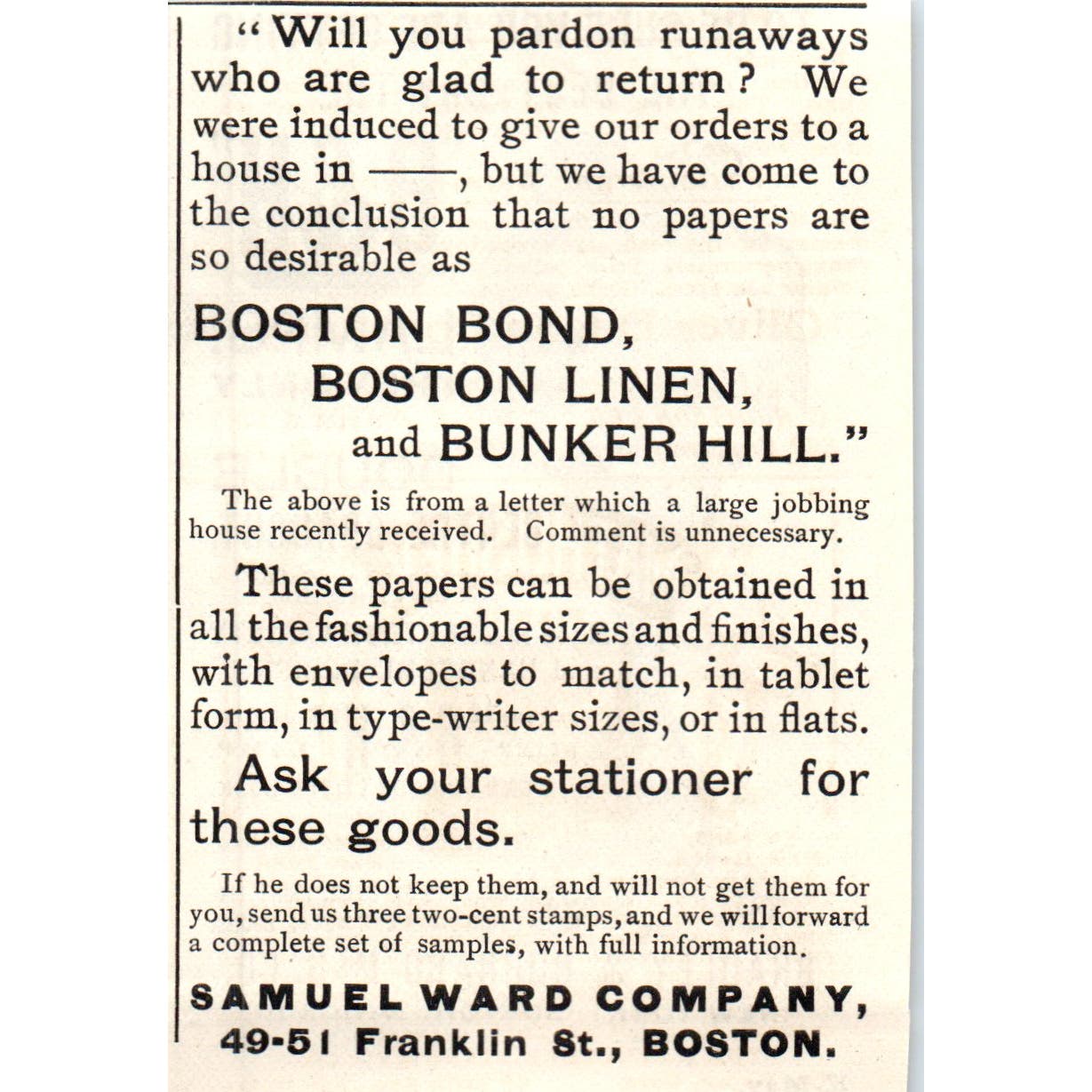 The B&H Lamp Bradley & Hubbard Boston c1890 Victorian Ad AE8-CH6