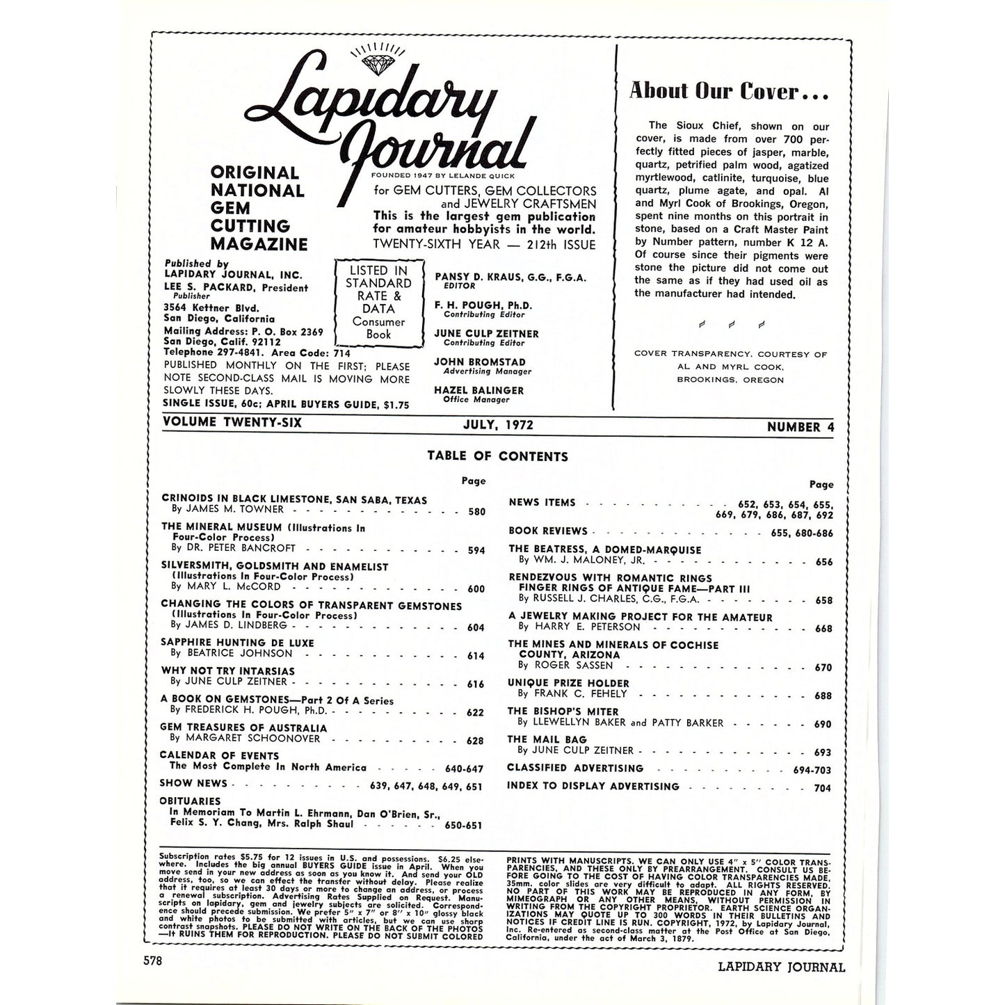 Australian Gem Trading Company Melbourne Australia 1972 Ad AF8-3