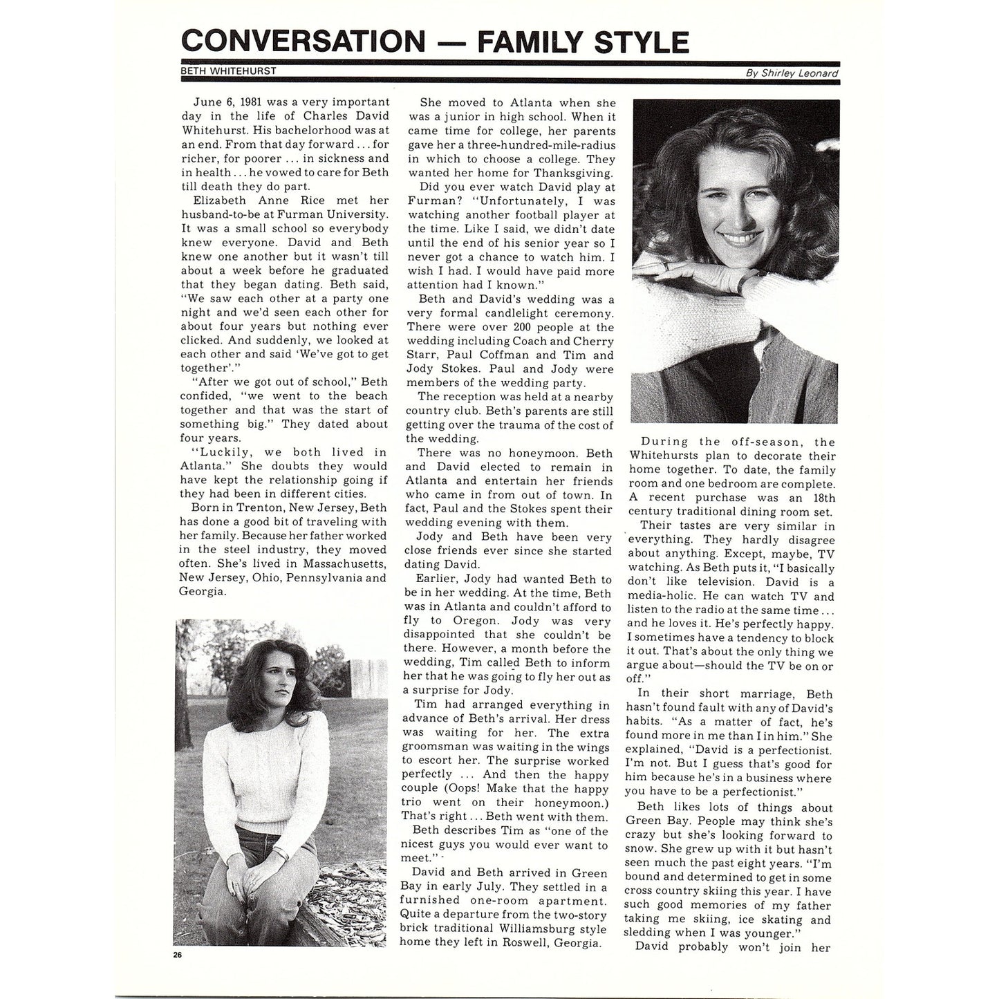 J. Bavet - Many, Blanc and Company NY 8x11" 1981 Ad D26