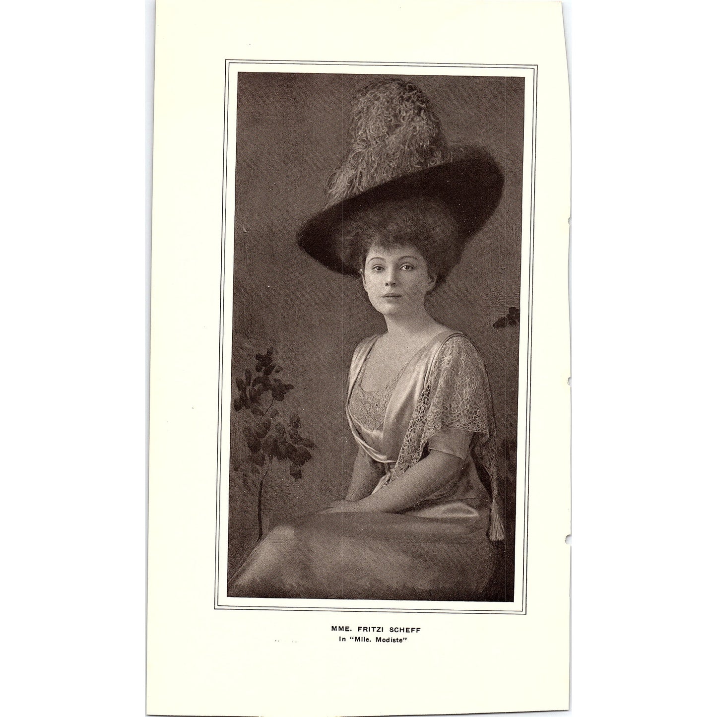 Antoinette Walker - Fritzi Scheff Double Sided Victorian Art Print 7x10 V5