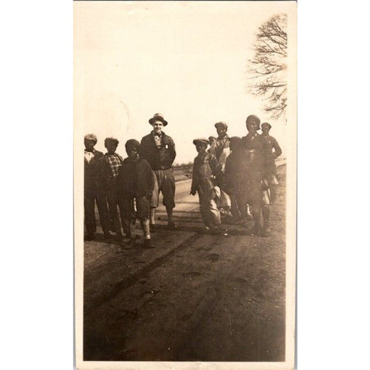 Group of School Age African American Boys 2.5x4" c1930 Photograph AI9-M26