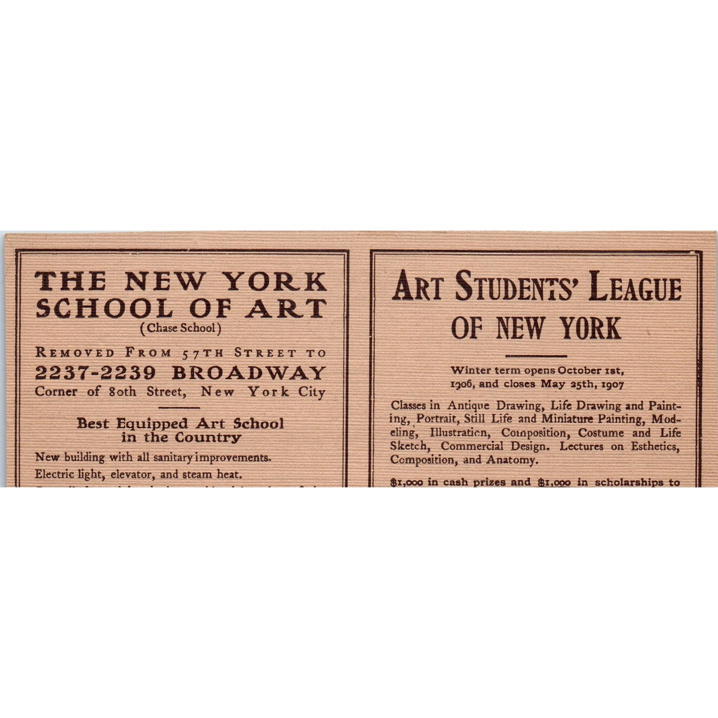 N.E. Montross Gallery Fifth Avenue New York City c1905 Victorian Ad AF1-CM4