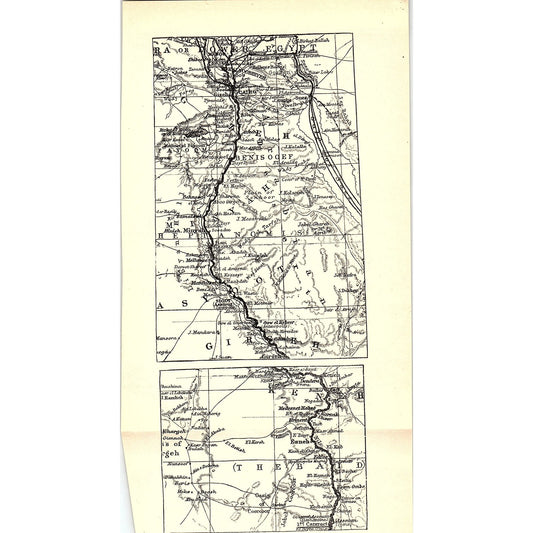 Lower Egypt / Heptanomis / Thebaid 1905 Map SAG4-6