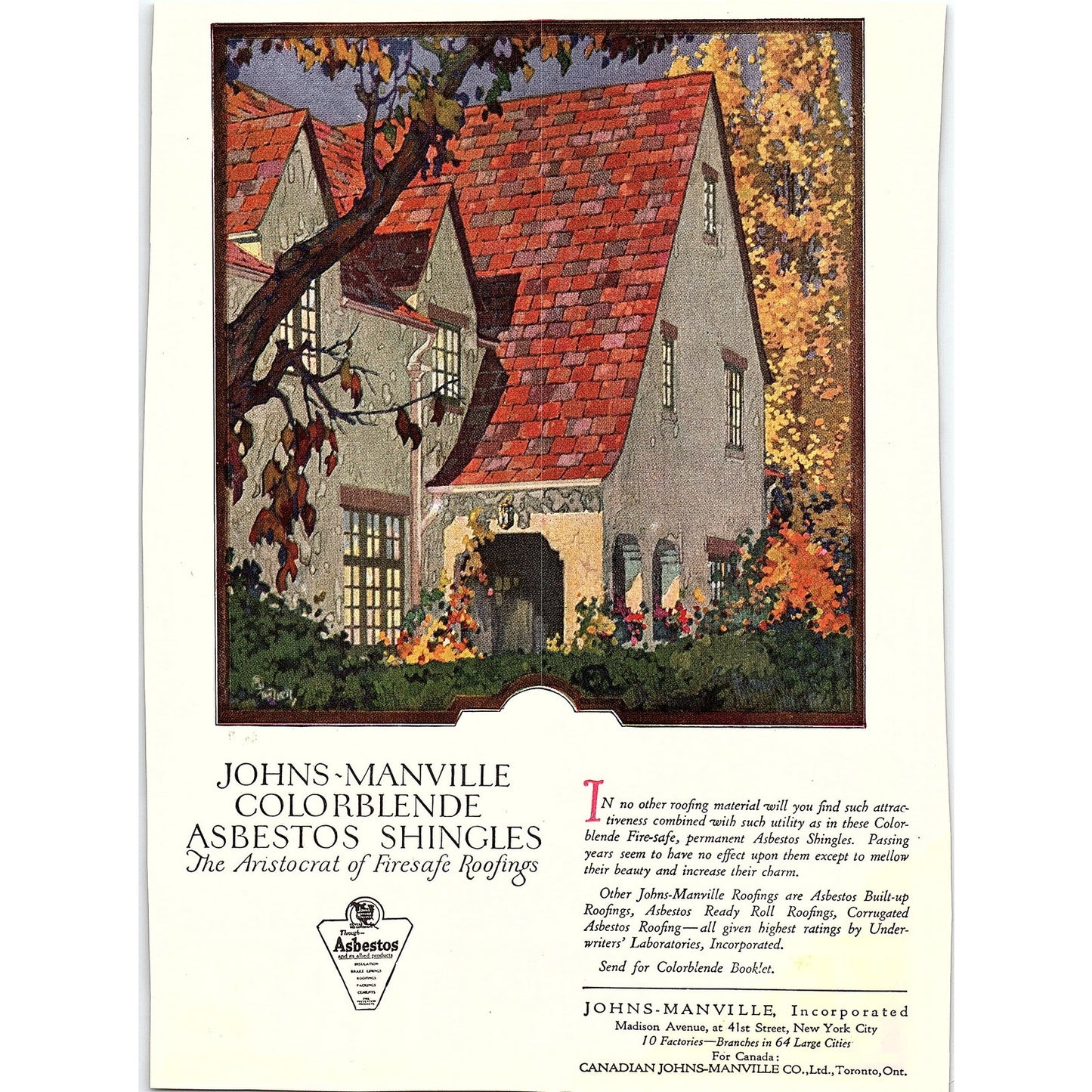 Kelly Springfield Caterpillar Tires Broadway New York NY c1920 Ad AF8-10