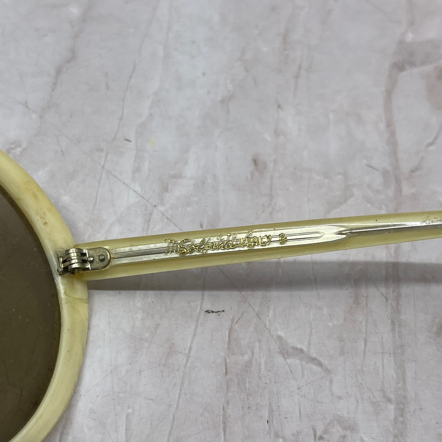 Mod Pearlescent Gogo Oversize Italian Sunglasses Glasses Frames TF4-G1-8