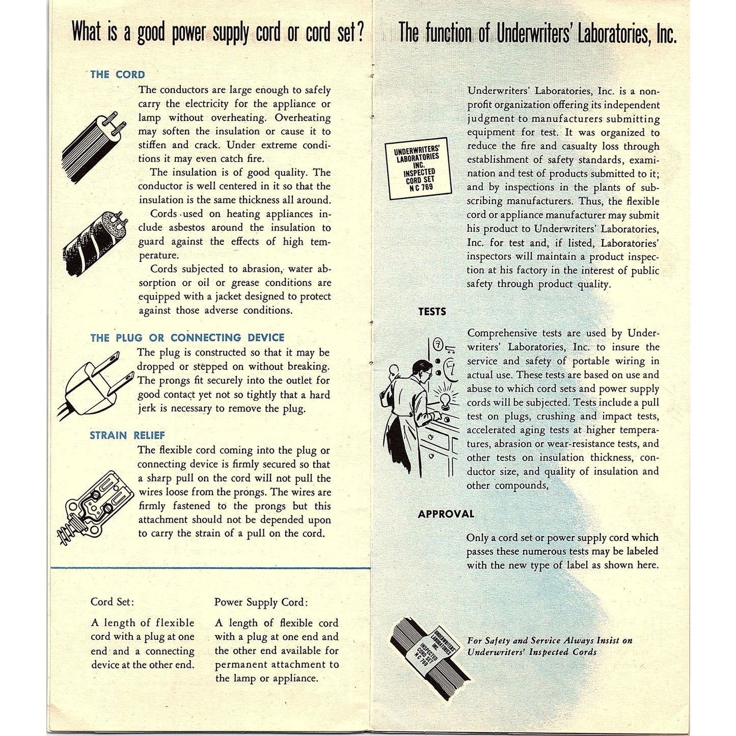 Electrical Safety in Every Room 1950s Chicago Vintage Brochure AG5-H5