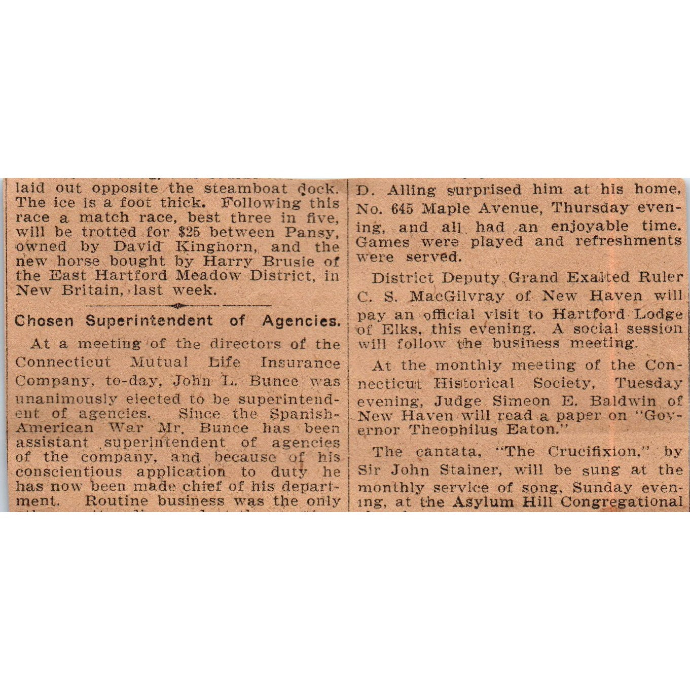 Van Houten's Cocoa Hartford 1901 Newspaper Ad AD8-H2