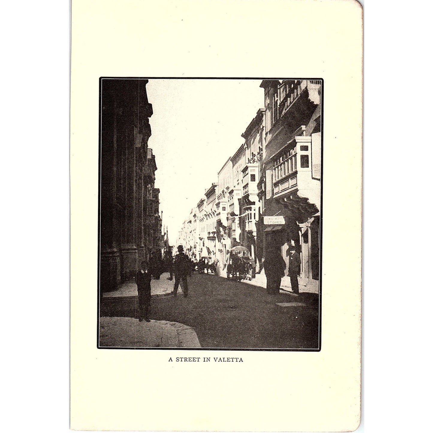 A street in Valetta 1905 Art Print SAG4-5