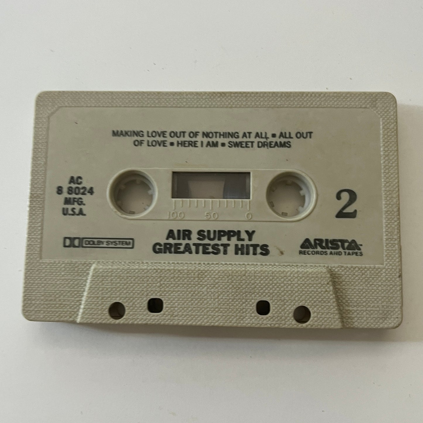 Air Supply Greatest Hits Cassette Tape TB6-OT1
