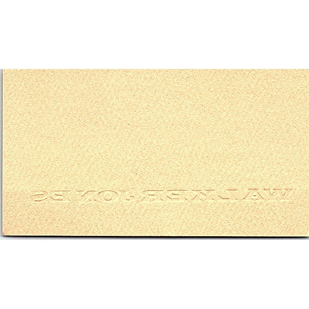 Walker Jones - Anne Lauchner Ladies Apparel Houston Vintage Business Card SE5-B5