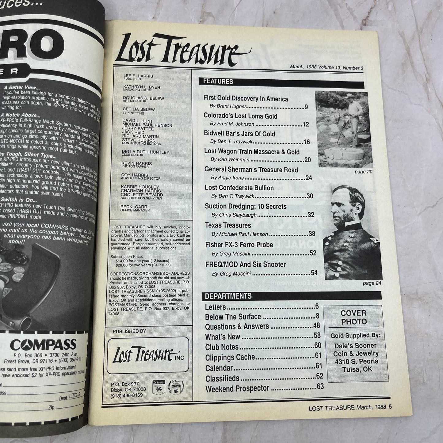 1988 March - Lost Treasure Magazine - Treasure Hunting Gold Prospecting M15