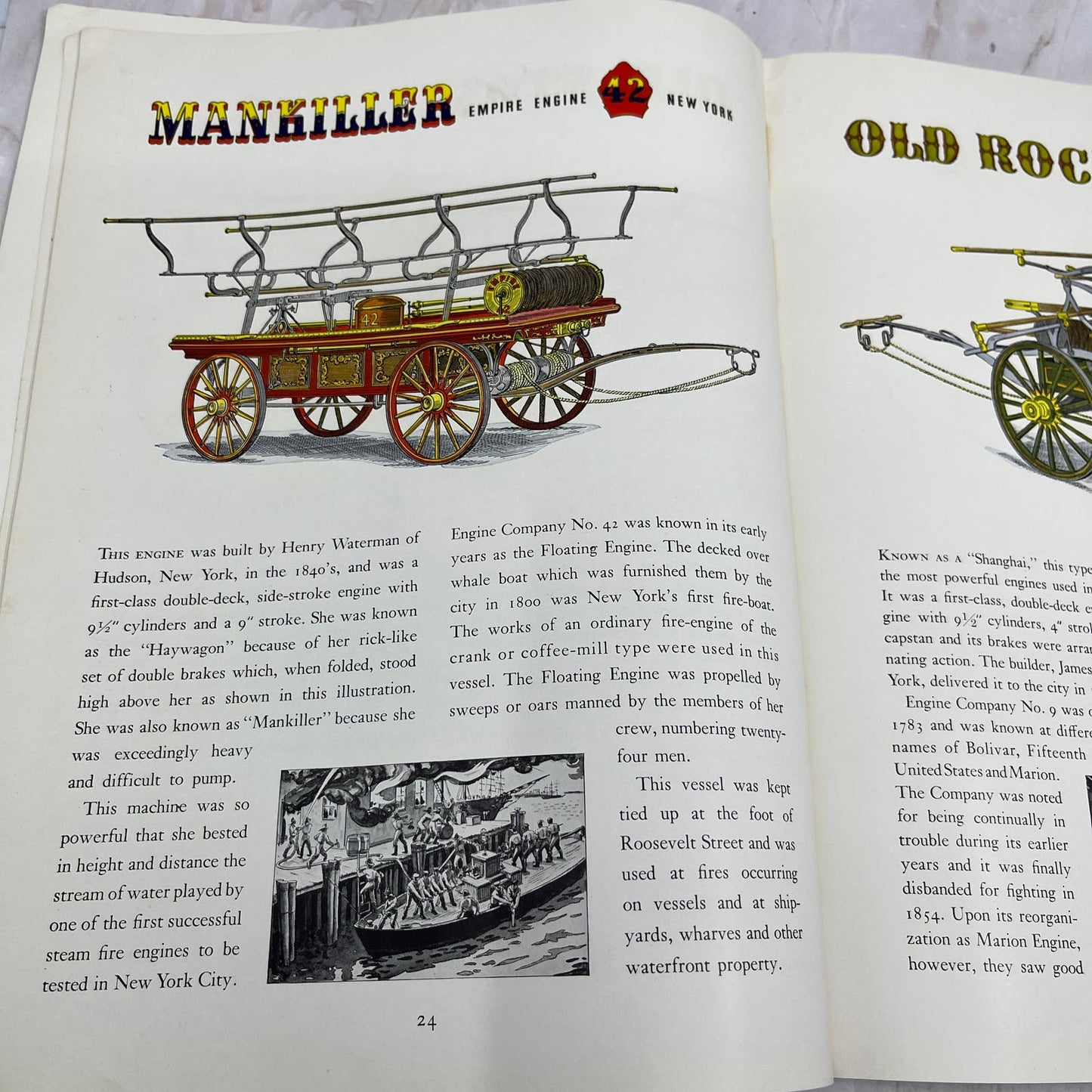 ENJINE! ENJINE! Story of Fire Protection Book 1939 by Kenneth Dunshee TI8-S8