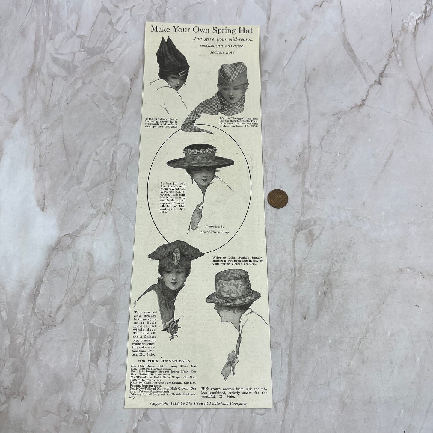Make Your Own Spring Hat 1918 Magazine Ad FL6-10